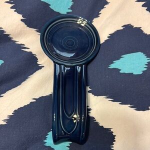 Fiestaware Navy Blue Ceramic Spoon Rest
